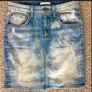 7 For All Mankind high waisted denim skirt
