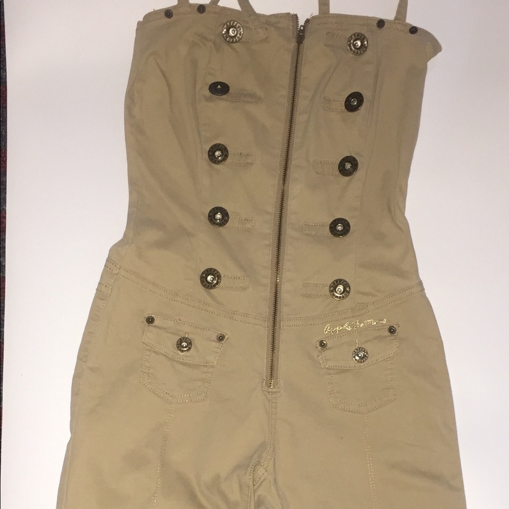 Apple Bottom Tan Jean Overalls