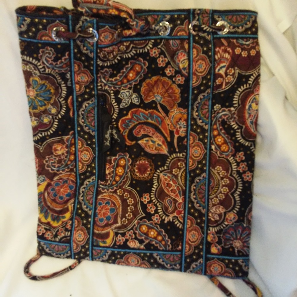 Vera Bradley Paisley Draw String Backpack