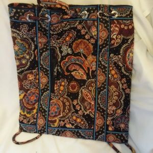 Vera Bradley Paisley Draw String Backpack