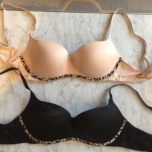 Set of Victoria's Secret push-up bras