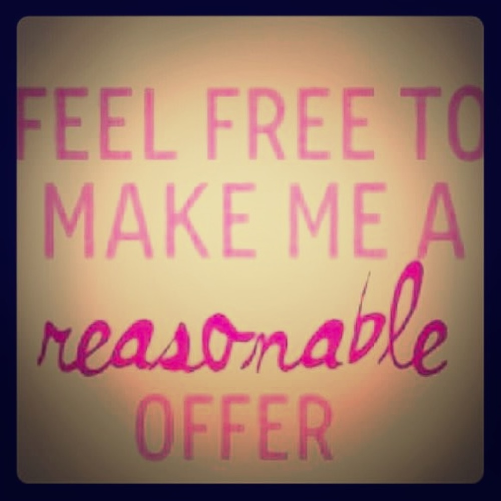 Reasonable offers welcome!!!