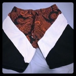 Givenchy orange floral shorts