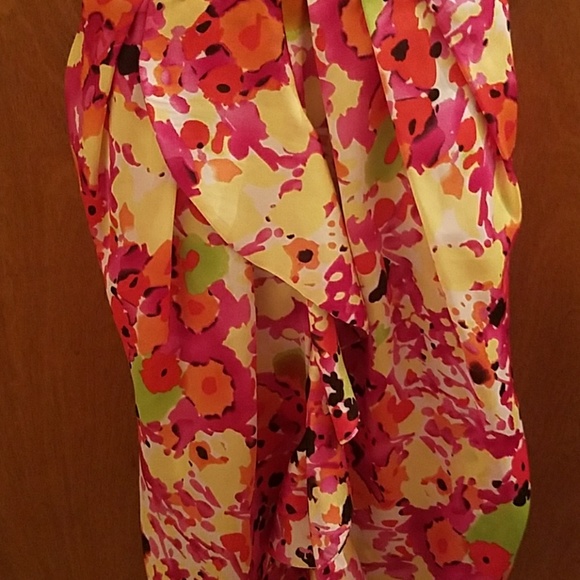 Floral Dress with ruffle detail and POCKETS! - Picture 3 of 3