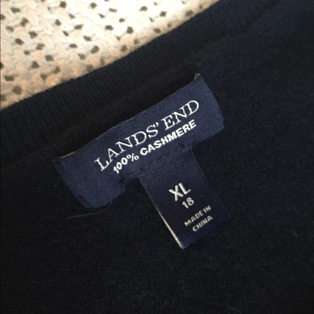 Lands' End 100% Cashmere Sweater