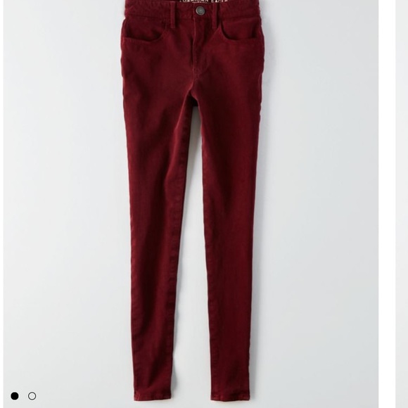 wine colored jeggings