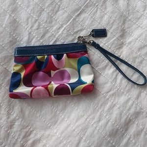 COACH signature wristlet
