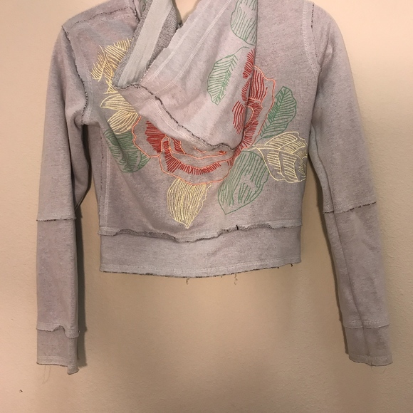 Printed Zip Up Hoodie - Picture 2 of 3