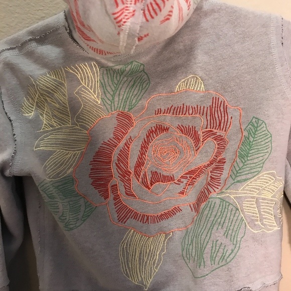 Printed Zip Up Hoodie - Picture 3 of 3