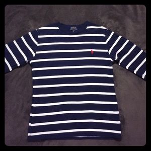 Polo Ralph Lauren-waffle knit crew neck shirt