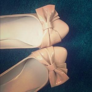 Sweet Bow Patent Flats