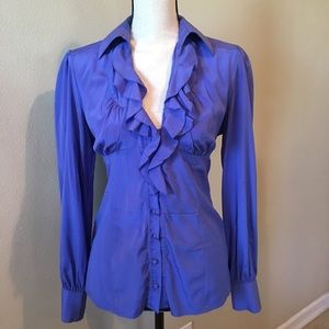 Periwinkle dress blouse