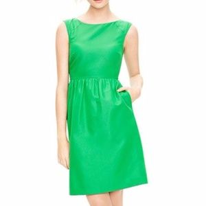Jcrew Lucile Green Silk Sheath Dress