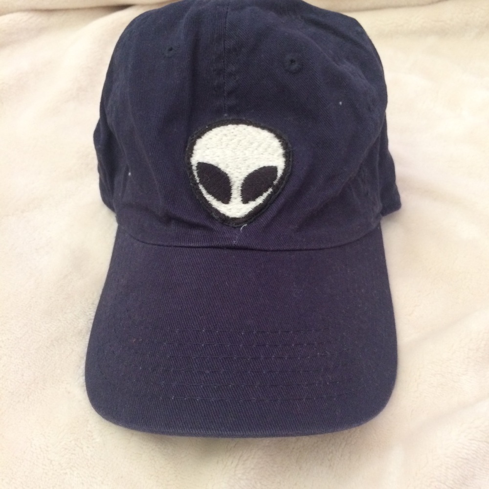 brandy melville john halt navy blue alien hat