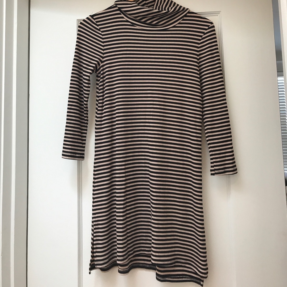 Anthropologie striped turtleneck tunic