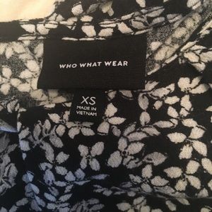 Black and white floral shirt
