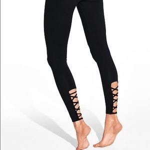 Victoria Secret Pink Black Yoga Leggings