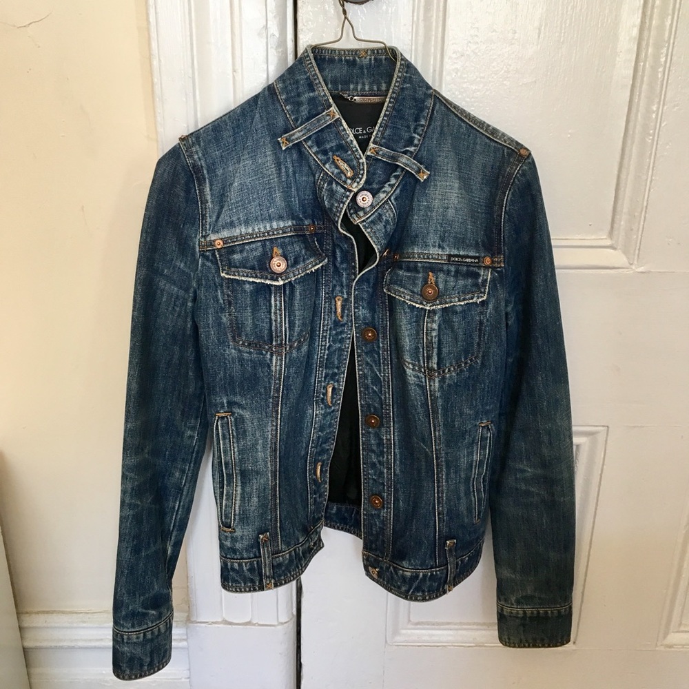 Dolce and gabbana denim jacket 40