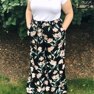 Plus size wide leg pant