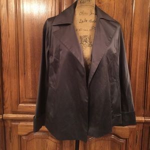 Chico's Gunmetal Flyaway Jacket