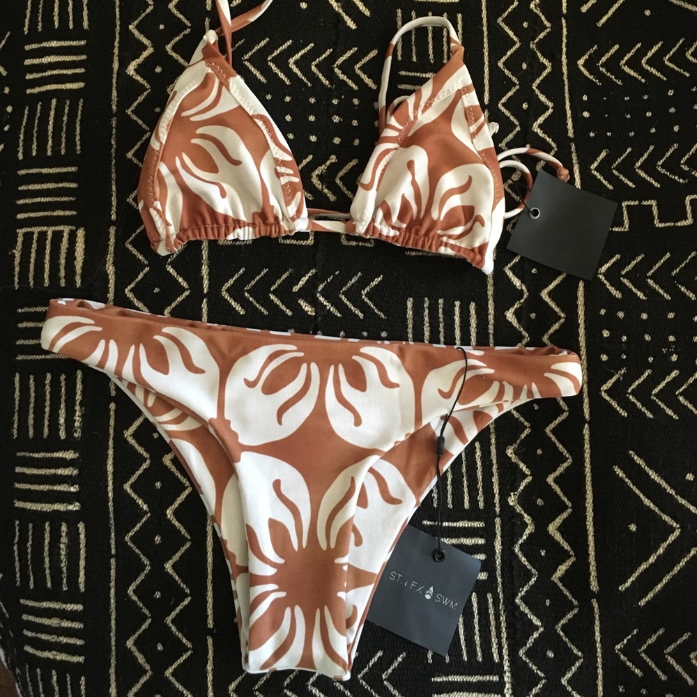 Stone Fox swim Indo Tile light brown - S