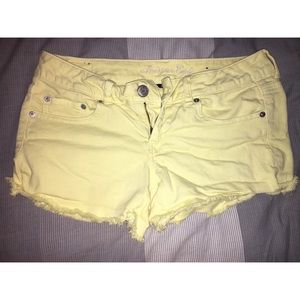 American Eagle shorts yellow size 10