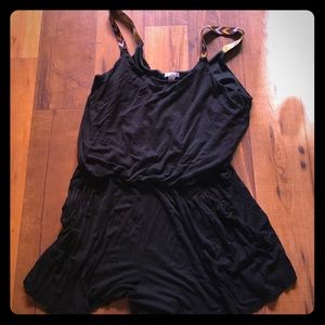 Women's black romper