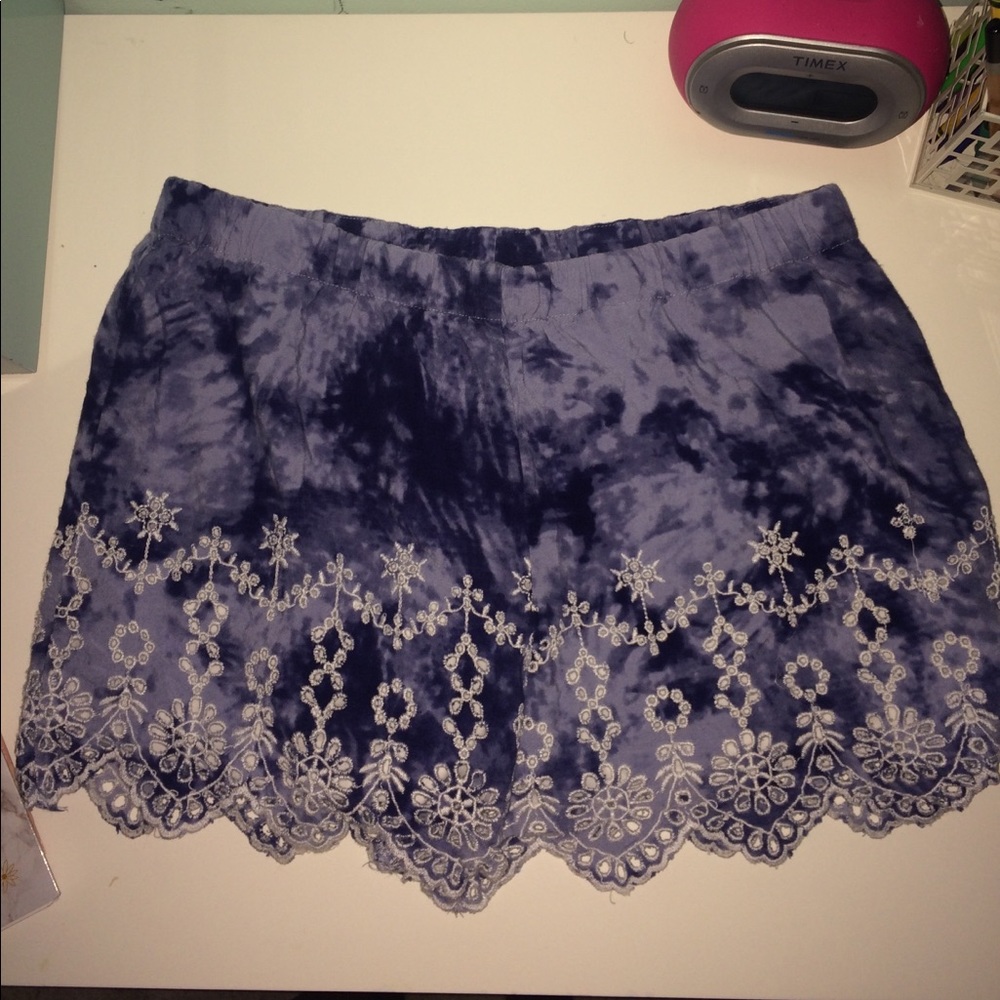 Kendall and Kylie Blue and White Shorts