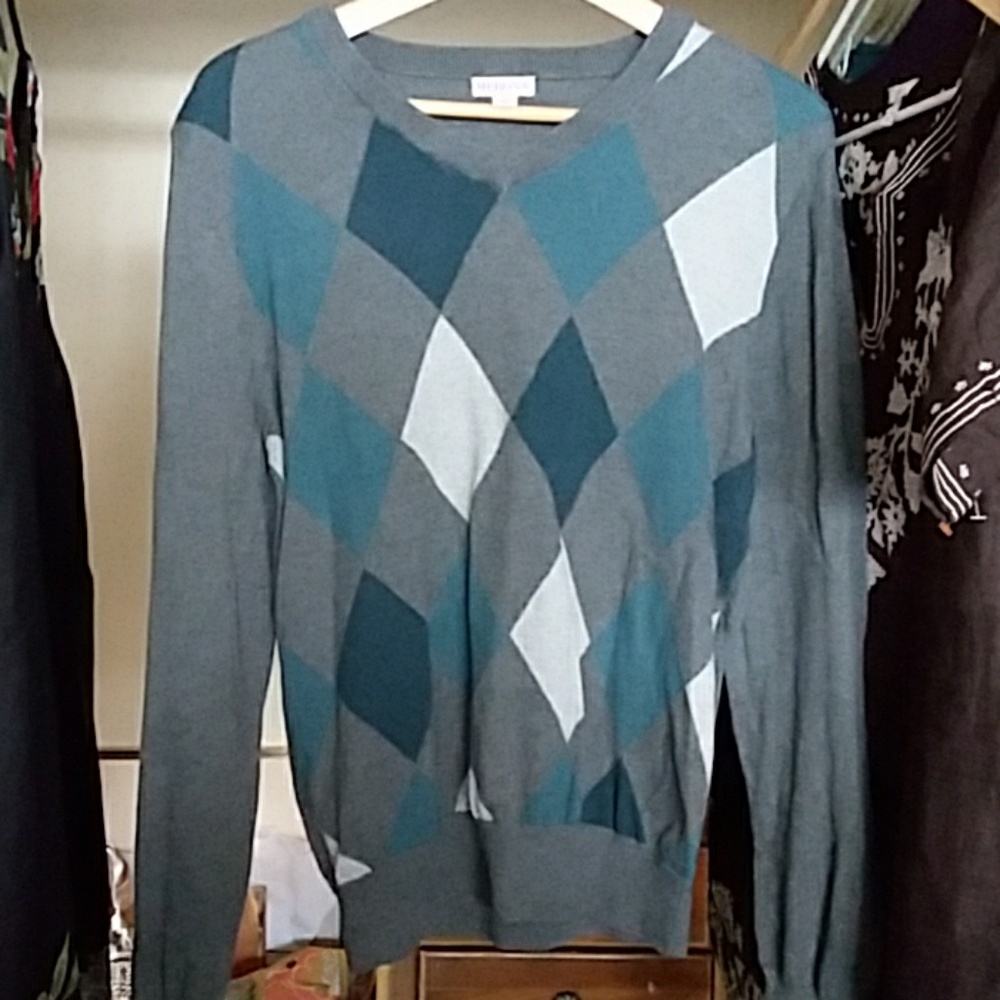 100 % Cotton Argyle sweater