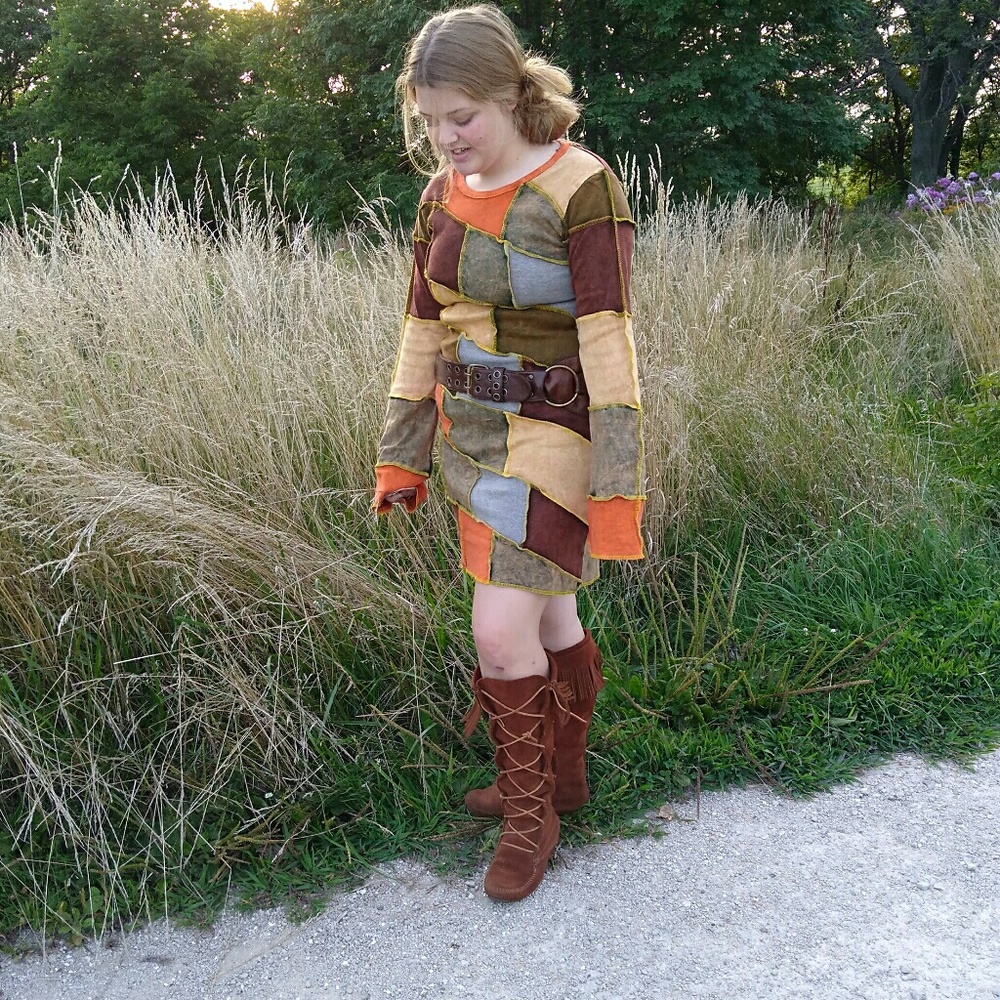 Brand New Creation Nepal patchwork dress