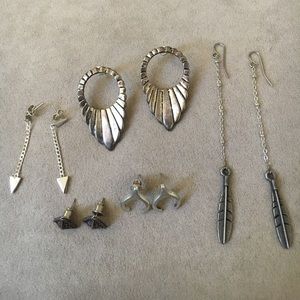 Vanessa Mooney silver earring set