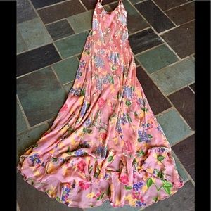 Vintage Betsey Johnson Velvet Burnout Flower Dress