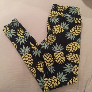 Unicorn lula roe pineapple leggings