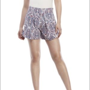 Rebecca Taylor Paisley Print Silk Shorts