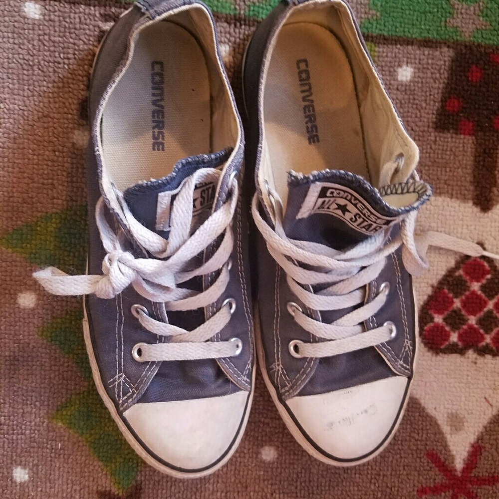 Girls Blue Converse sneakers size 3