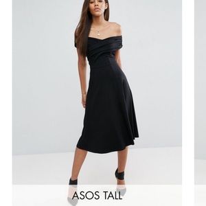 ASOS Skater Dress with Bardot Neckline