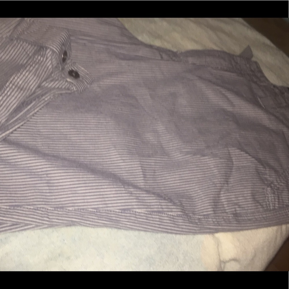 Stripped blue Capri pants