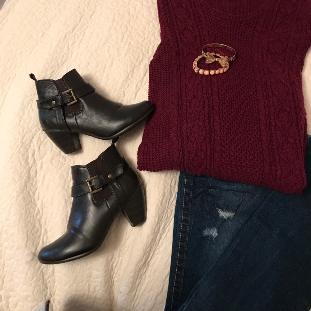 Chocolate brown booties