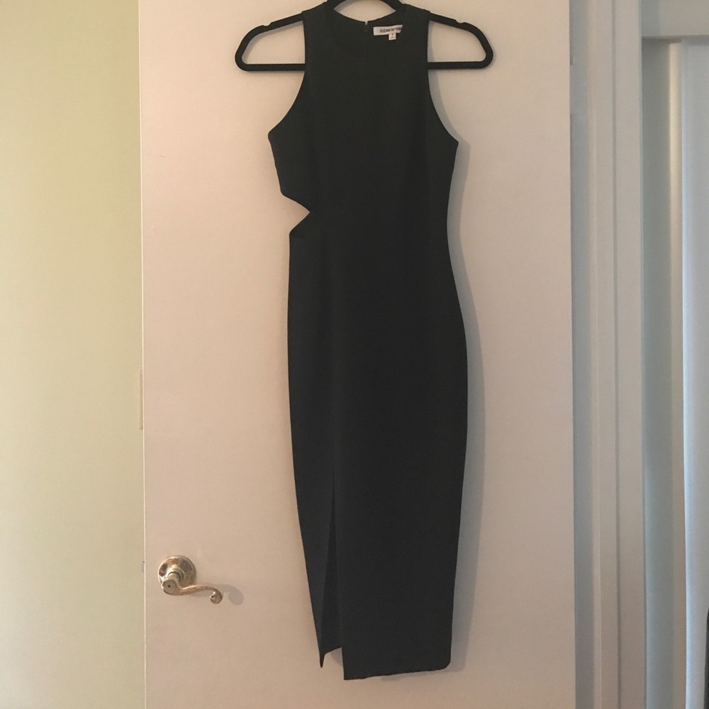 Elizabeth and James slit cutout dress black