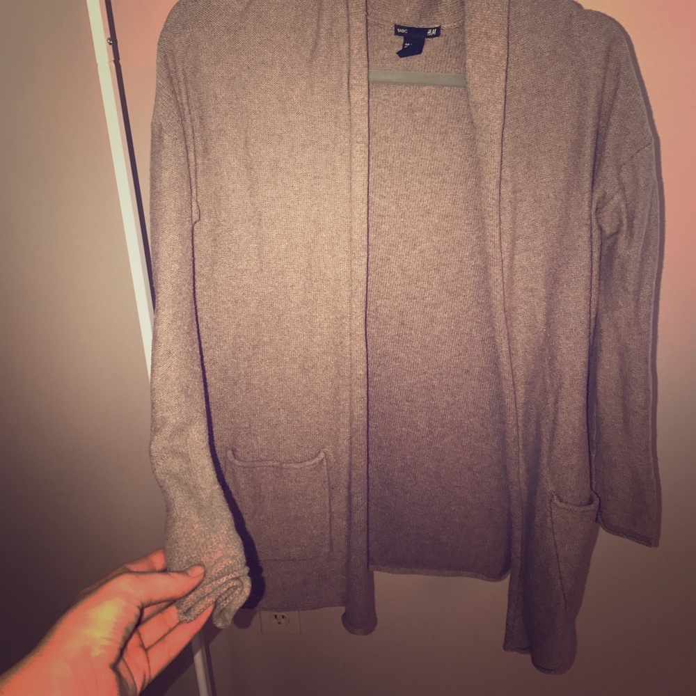 H & M chunky cardigan beige