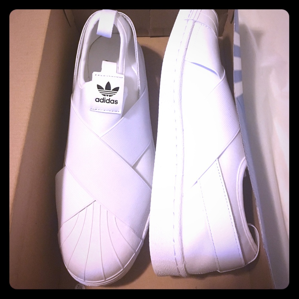 Adidas Superstar Slip On- White