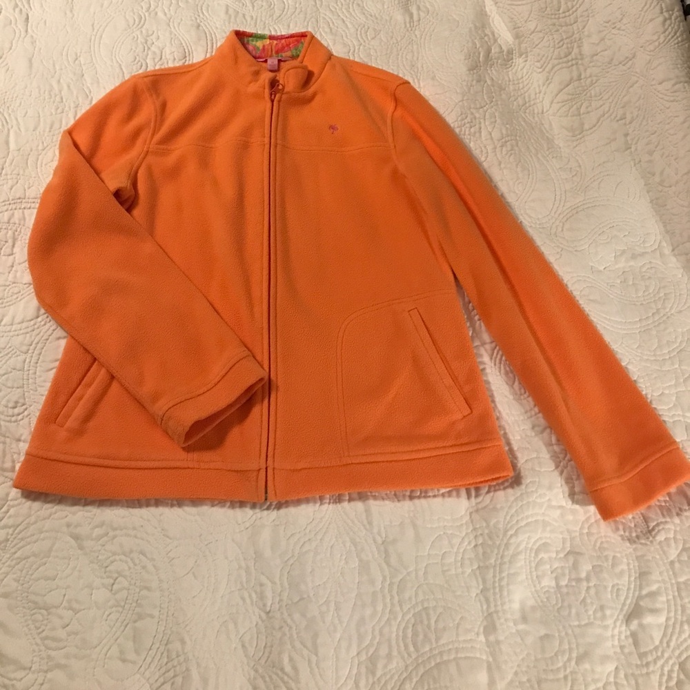 Lilly Pulitzer zip up fleece jacket