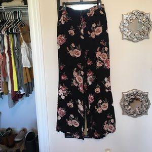 Floral palazzo pants