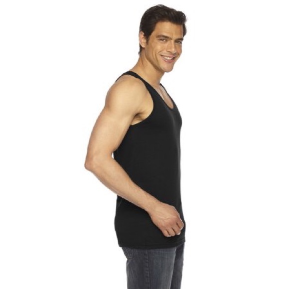 Black American Apparel Mens Tank NEW size Medium M - Picture 4 of 5