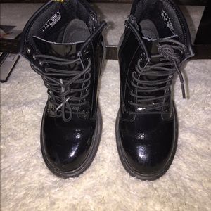 Little Girls Patent Leather Dr. Martens Boots!