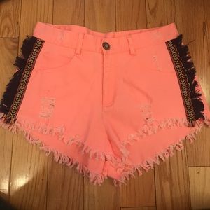 Pink shorts