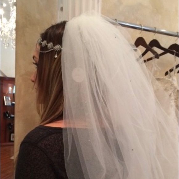 Elen Henderson Crystal Infinity Wedding Veil - Picture 8 of 8