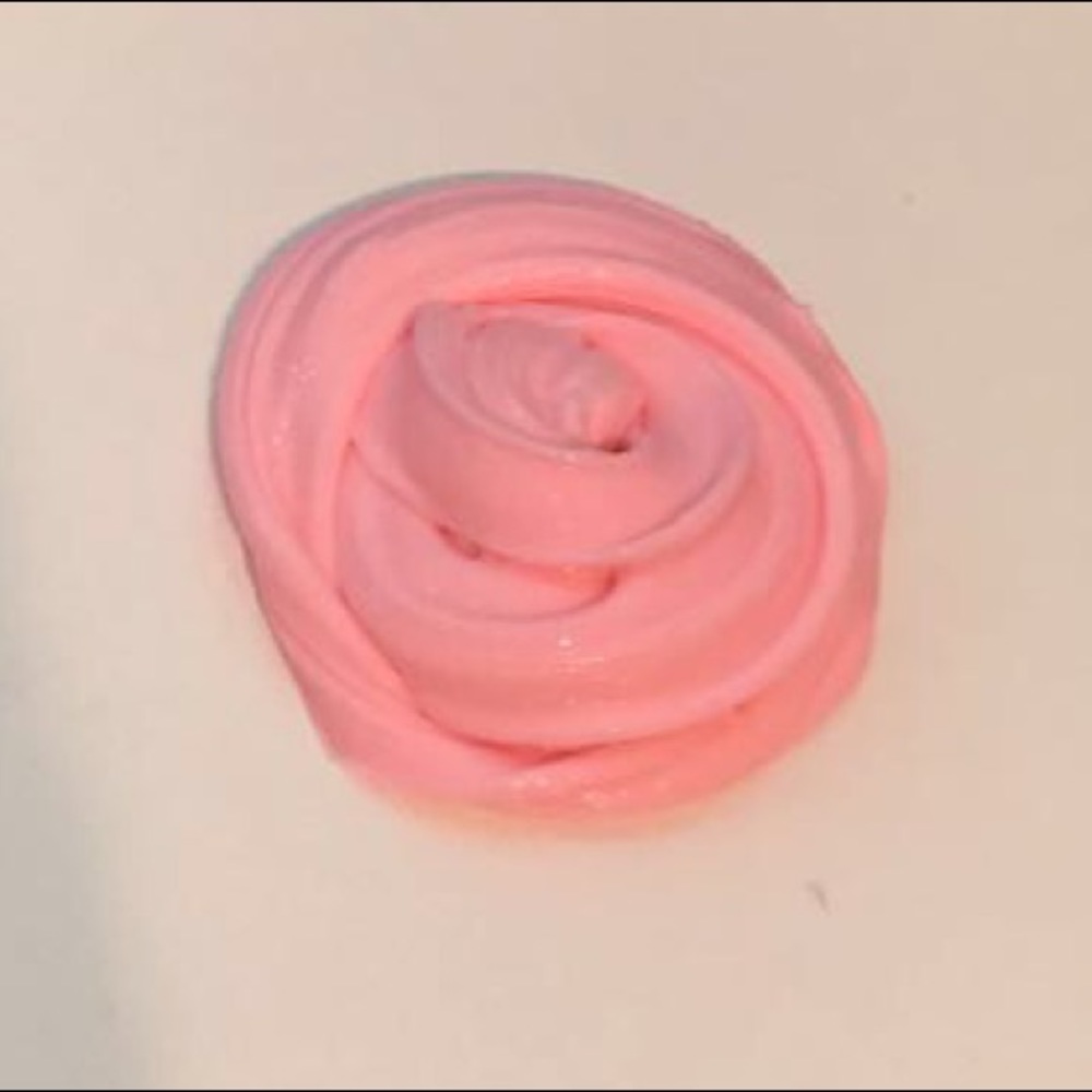 ♡ fluffy pink bubble gum slime - 2 oz