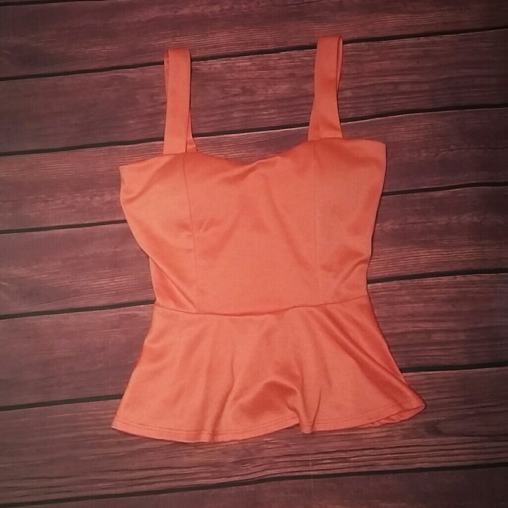 Peplum with Bow Back Top! Size M