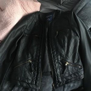 Leather jacket from American Eagle
